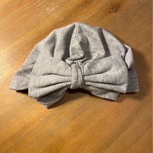 Gray Big Bow hat